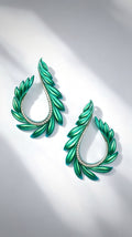 Titanium Phyllotaxy Earrings: Engineered Layers, Organic Motion