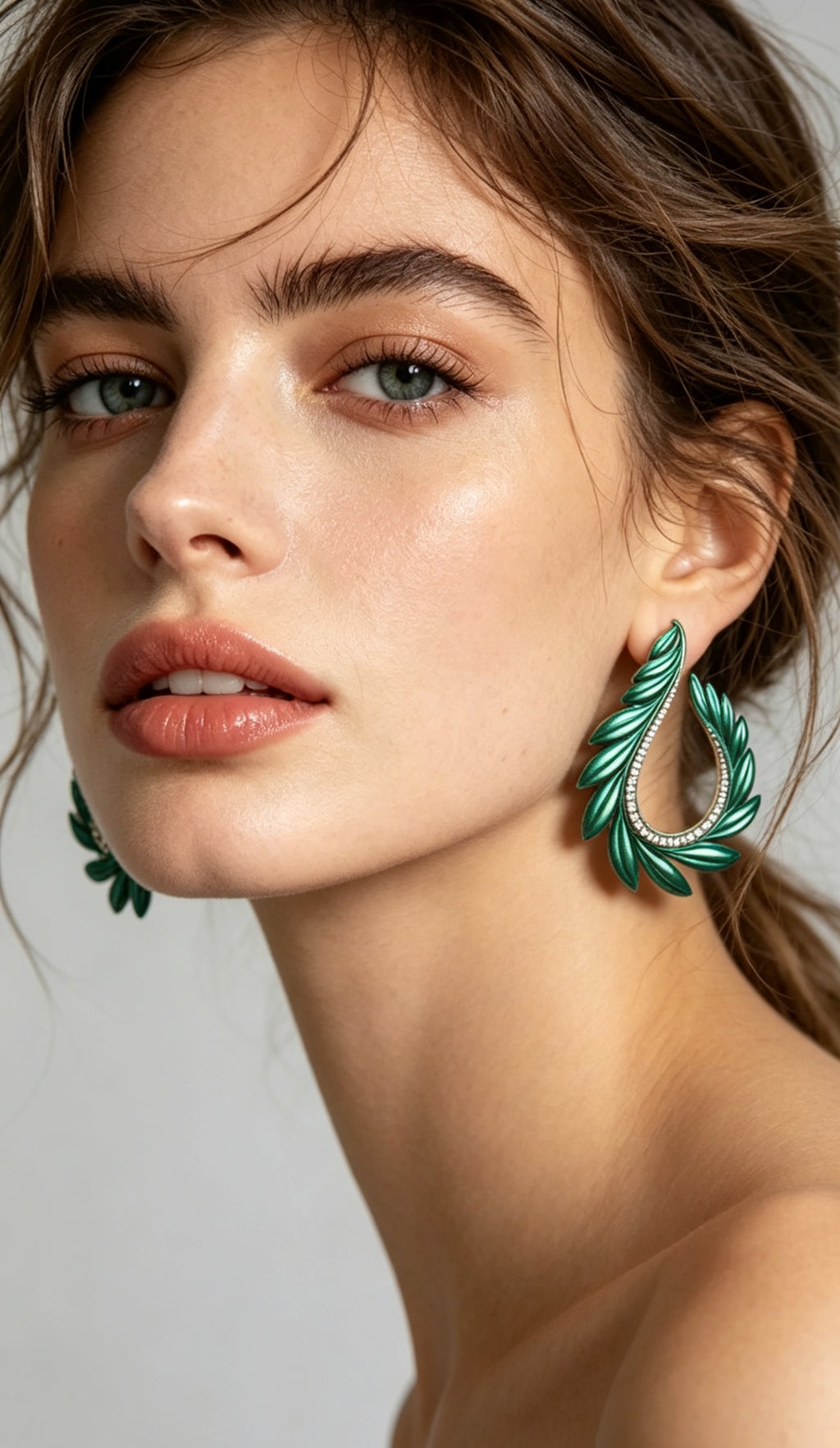 Titanium Phyllotaxy Earrings: Engineered Layers, Organic Motion