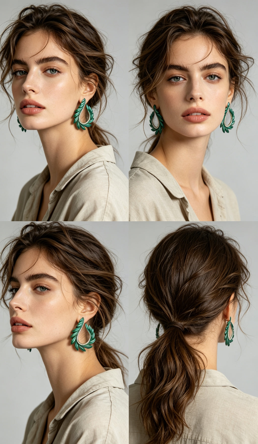 Titanium Phyllotaxy Earrings: Engineered Layers, Organic Motion