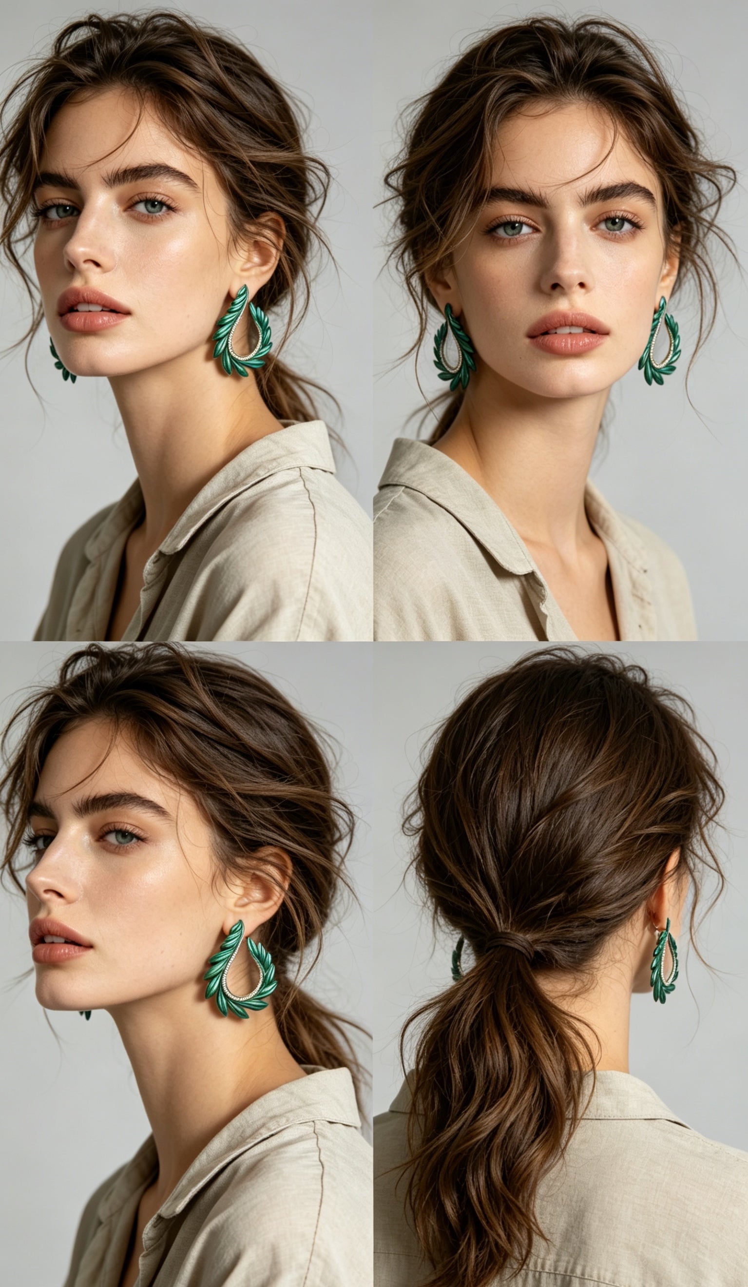 Titanium Phyllotaxy Earrings: Engineered Layers, Organic Motion